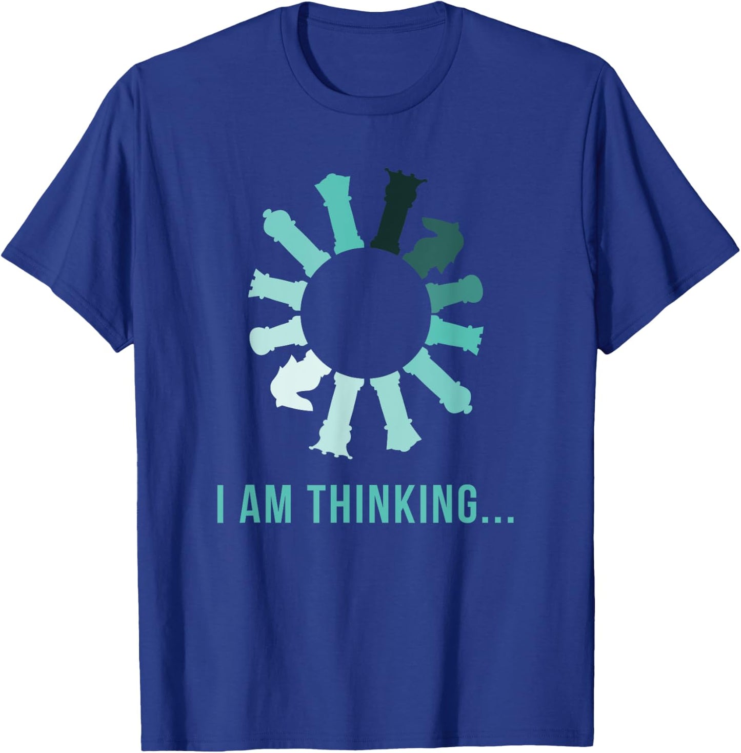 Funny Chess Chess Player Thinking T-Shirt - T-Shirt | Royal