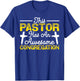 This Pastor Has An Awesome Congregation Preacher Christian T-Shirt - T-Shirt | Royal