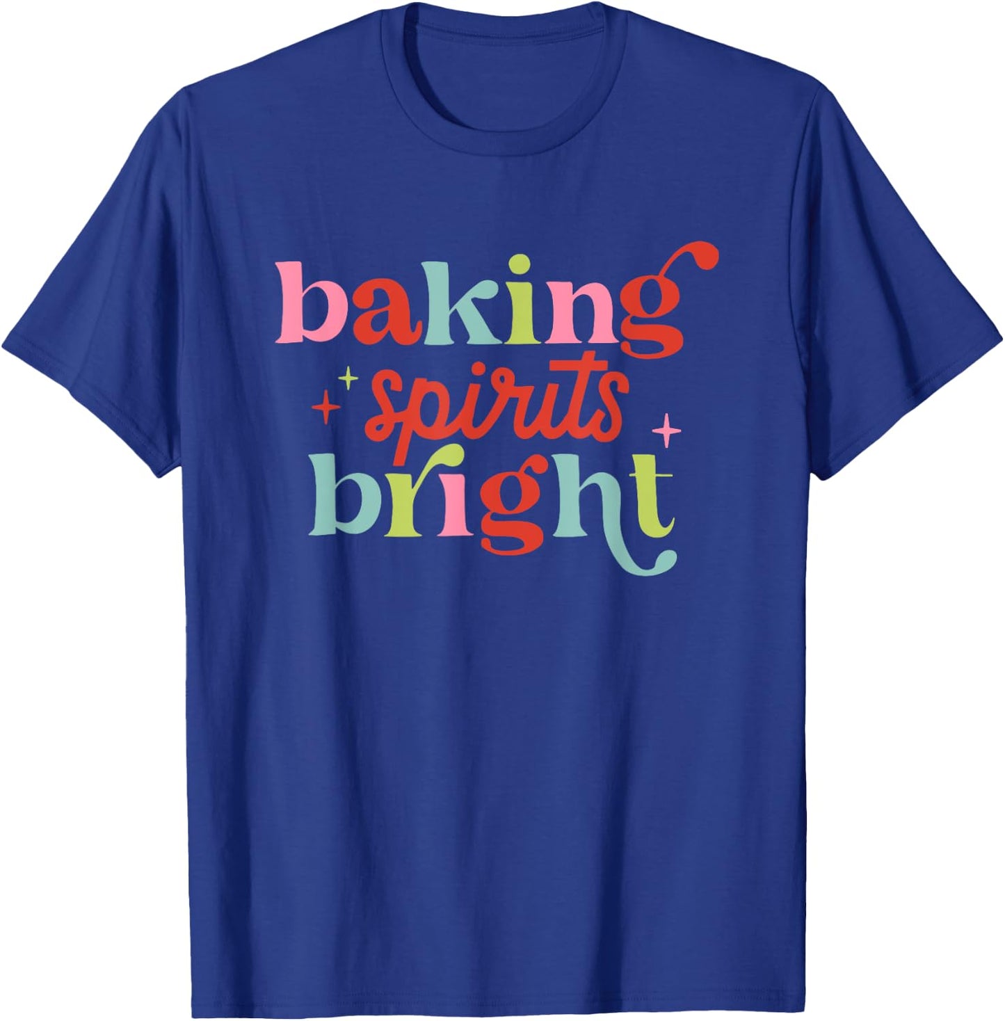 Baking Spirits Bright, Christmas Baking Crew T-Shirt - T-Shirt | Royal