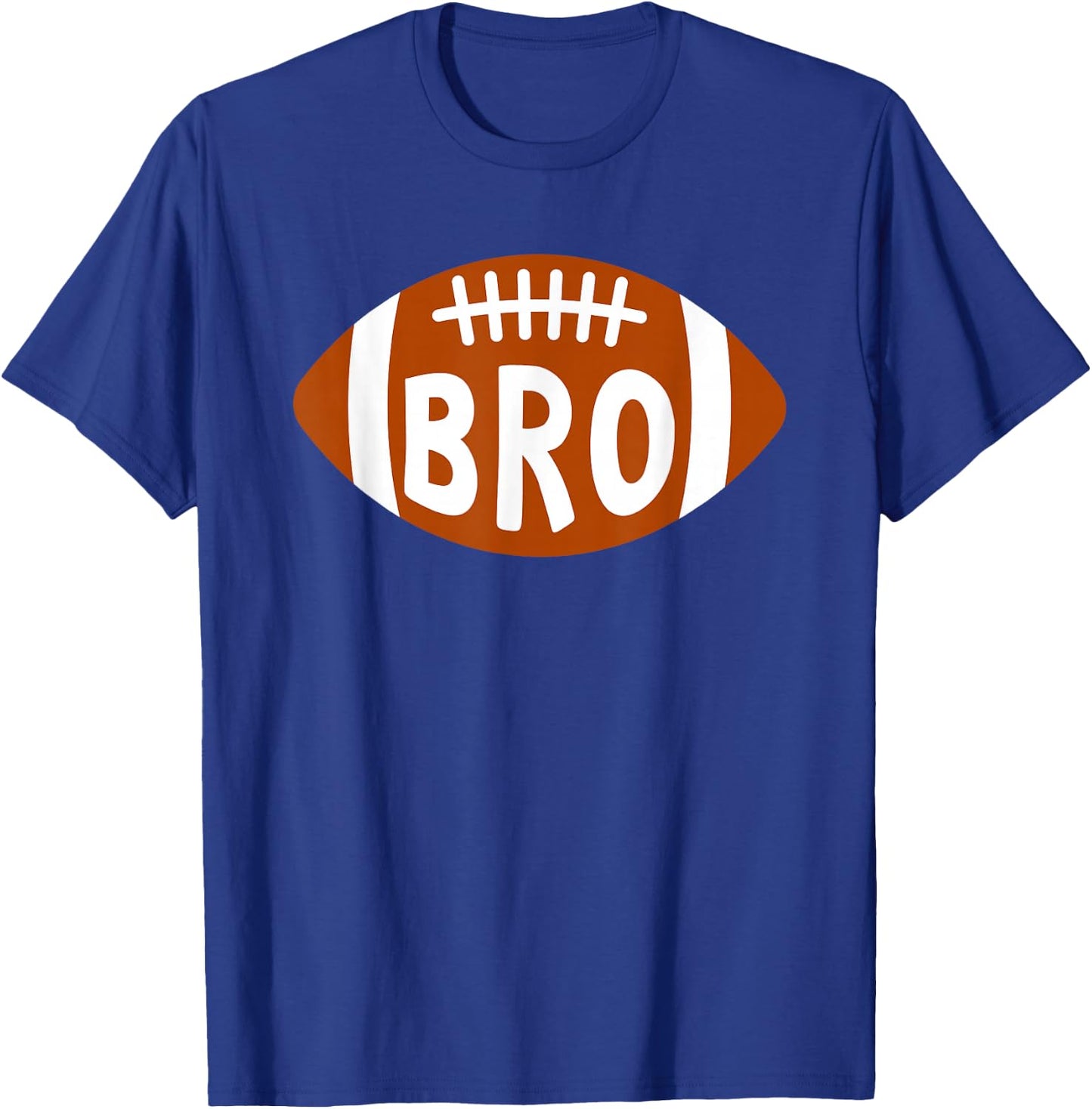 Football Player's Brother Proud Football Bro - Men's Black Sports - Small - Short Sleeve - - Modern Applique - Football Theme - Casual Wear T-Shirt - T-Shirt | Royal