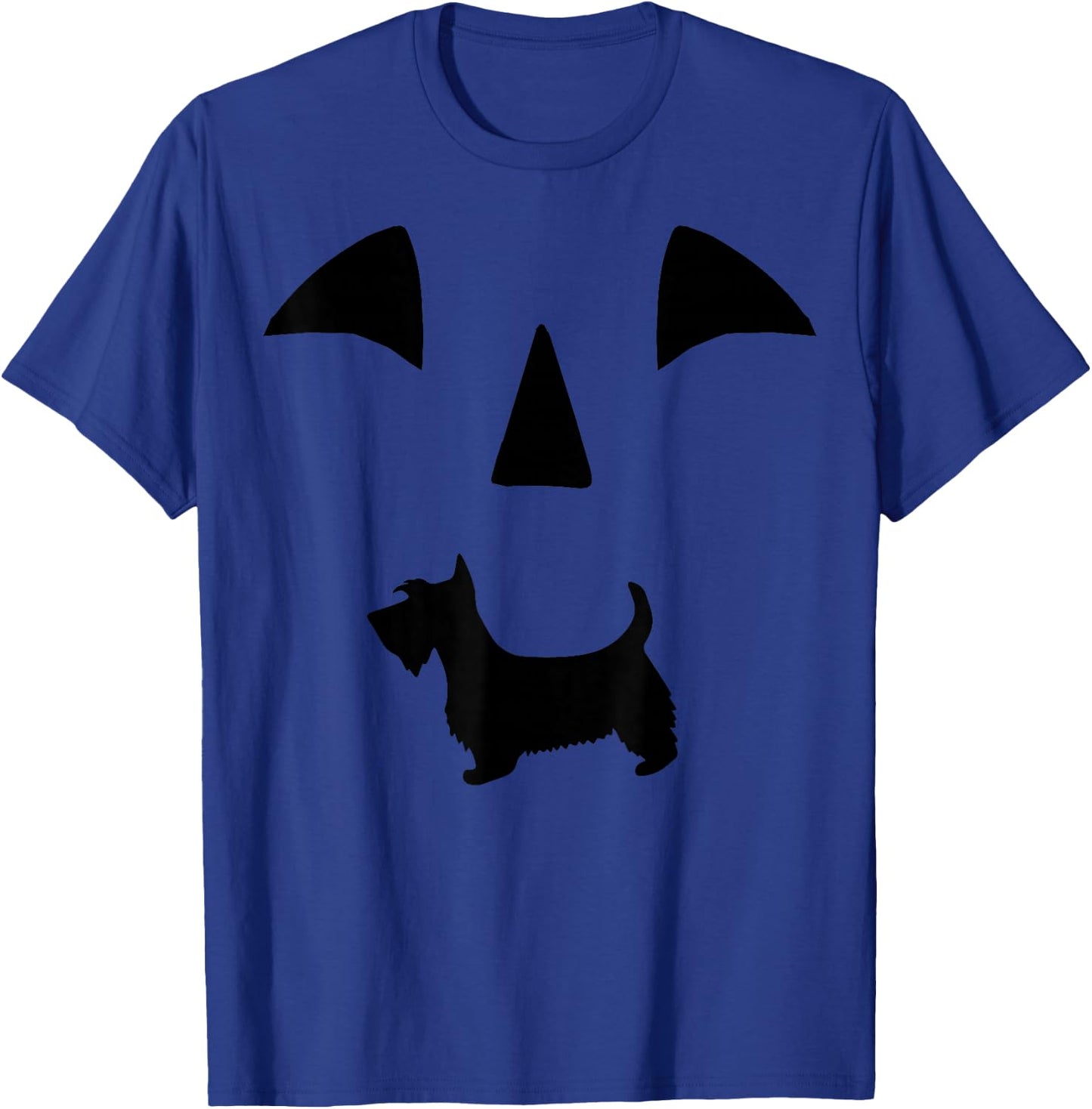 pumpkin Scottie Dog halloween T-Shirt - T-Shirt | Royal