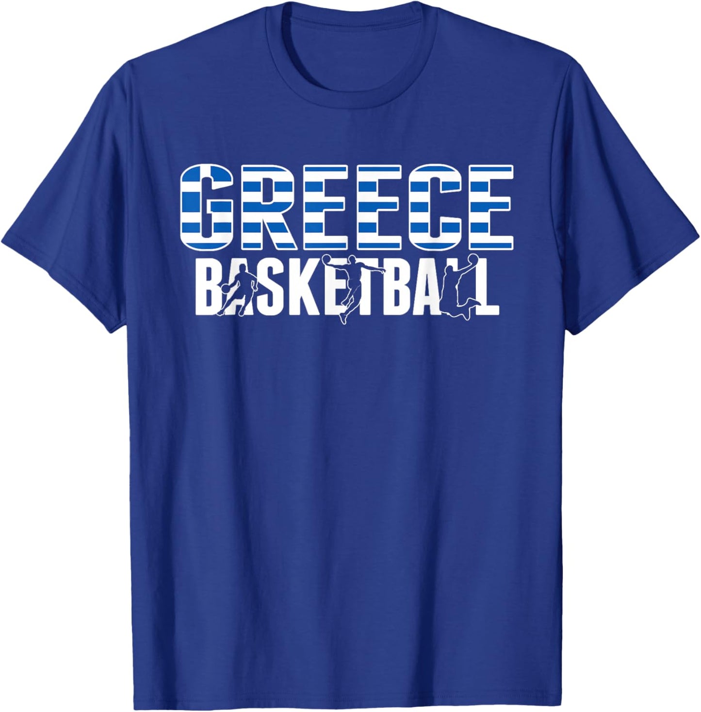Greece Basketball Lovers Jersey Support Greek Baller Team T-Shirt - T-Shirt | Royal