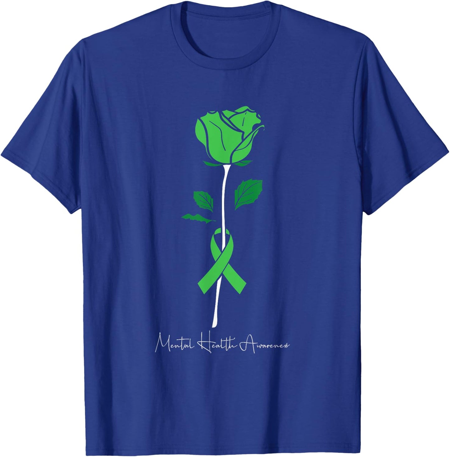 Mental Health Awareness Warrior Counselor Therapist T-Shirt - T-Shirt | Royal