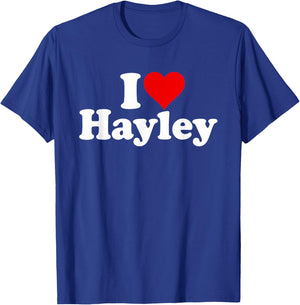 I Love Heart Hayley T-Shirt - T-Shirt | Royal
