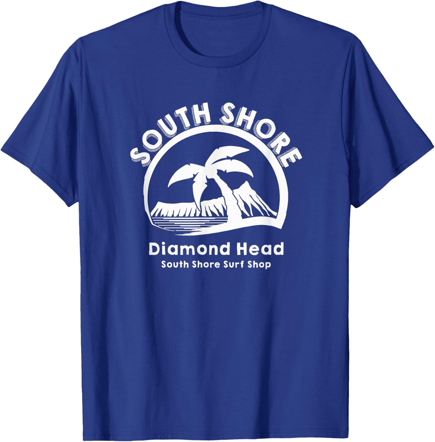 South Shore DiamondHead Hawaii Surf Shop T-Shirt - T-Shirt | Royal