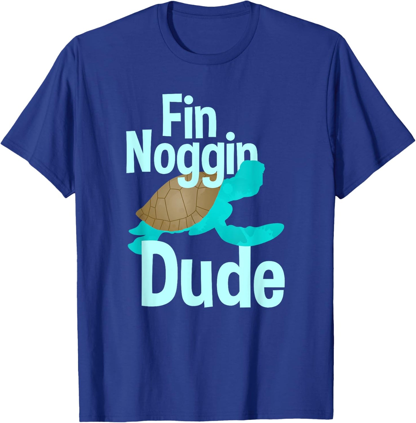 Fin Noggin Dude T-Shirt - T-Shirt | Royal