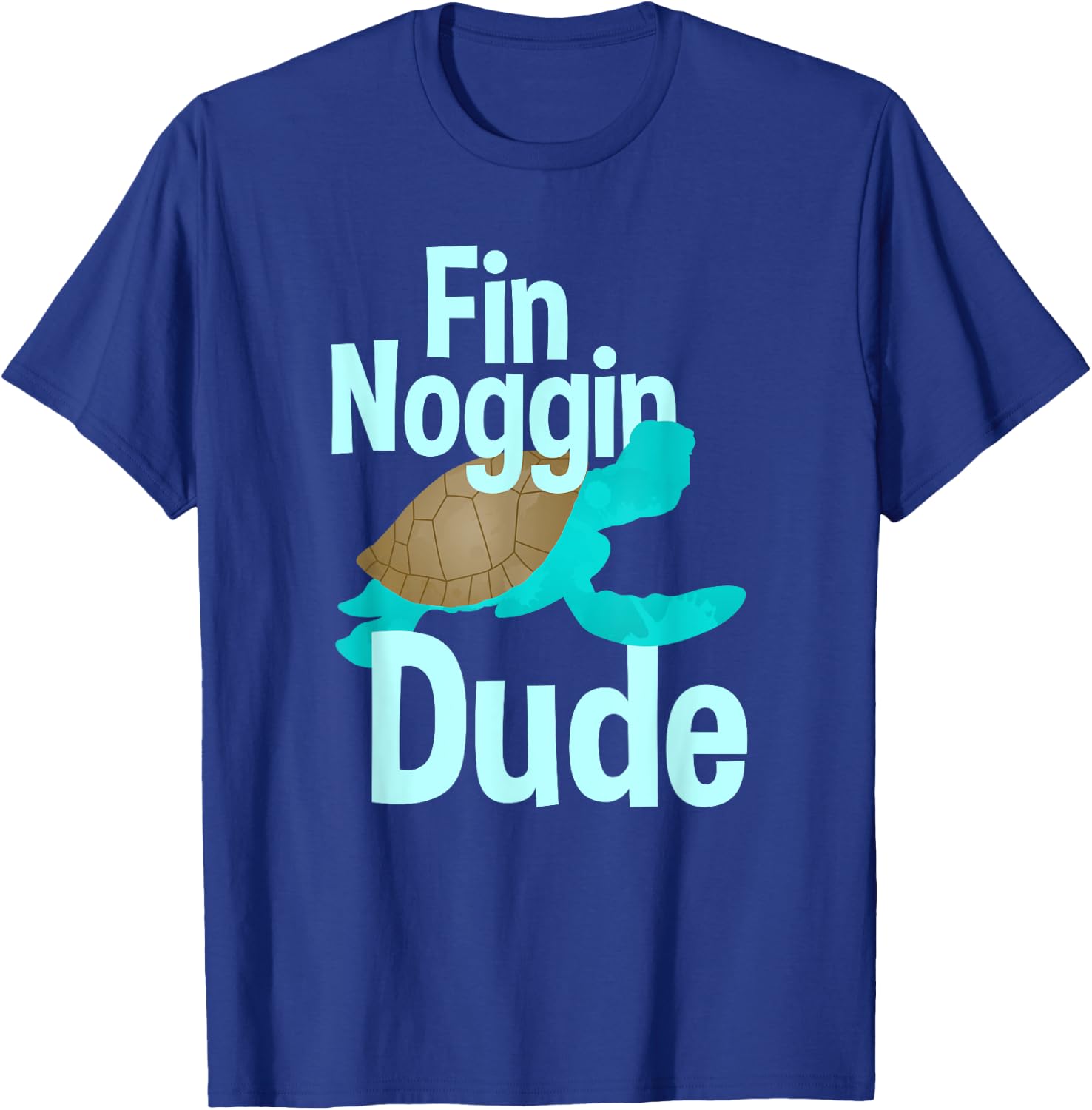 Fin Noggin Dude T-Shirt - T-Shirt | Royal