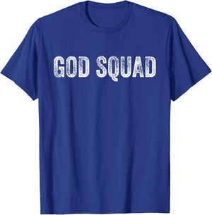 Matching Christian Groups God Squad Christ Funny Vintage T-Shirt - T-Shirt | Royal