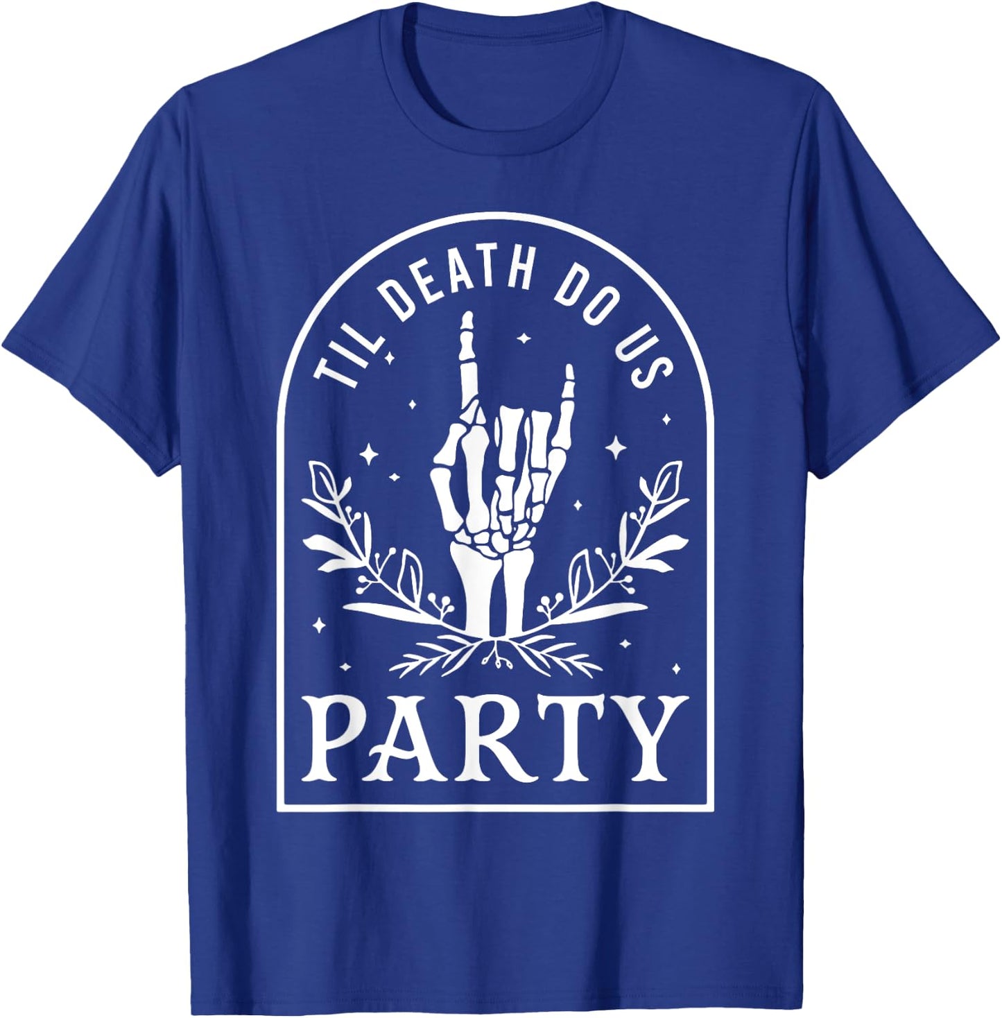 Til Death Do Us Party Retro Halloween Bachelorette Matching T-Shirt - T-Shirt | Royal