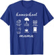 Homeschool Mama Library Runs Nature Walks Homeschooling Mom T-Shirt - T-Shirt | Royal