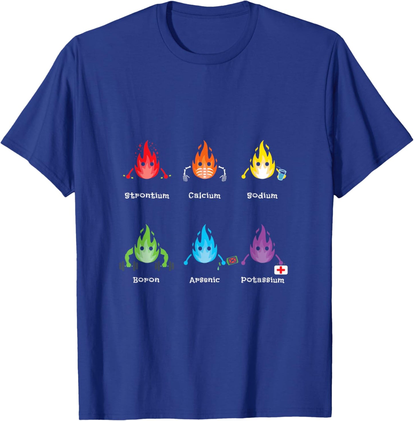 Periodic Elements Chemistry Lovers Science Teacher T-Shirt - T-Shirt | Royal