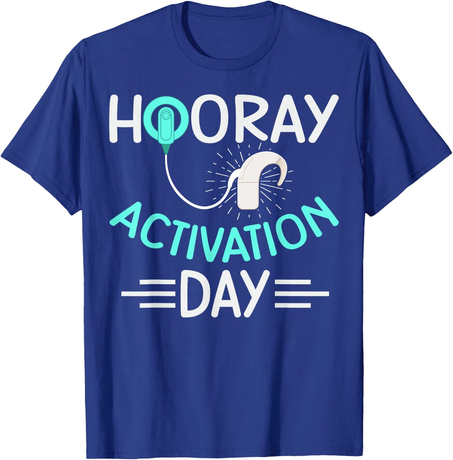 Cochlear Implant Design for a Cochlear Implant User T-Shirt - T-Shirt | Royal