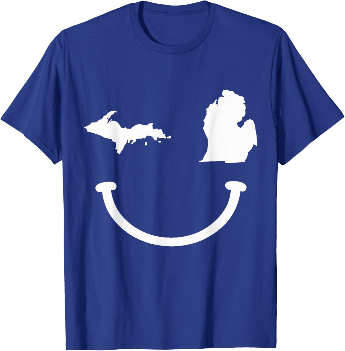 Michigan Pride State Map Vintage Funny T-Shirt - T-Shirt | Royal