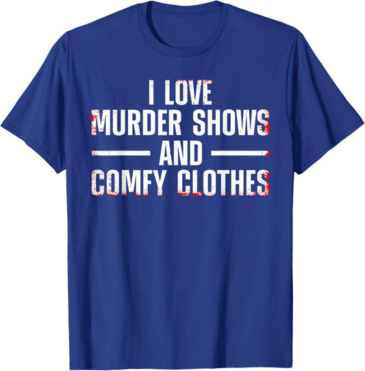 Funny Murder Show Art Women Morbid Spy Investigator T-Shirt - T-Shirt | Royal