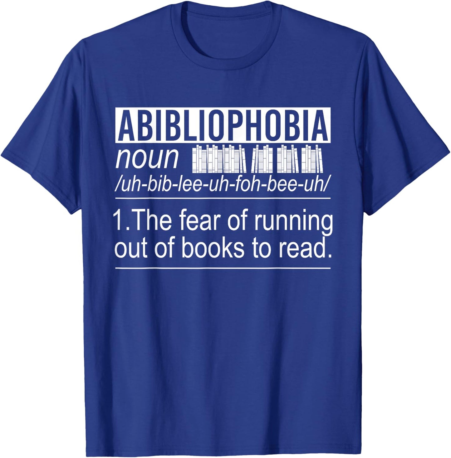 Funny Book Nerd Gift Book Lover Bibliophile Bookworm Reading T-Shirt - T-Shirt | Royal