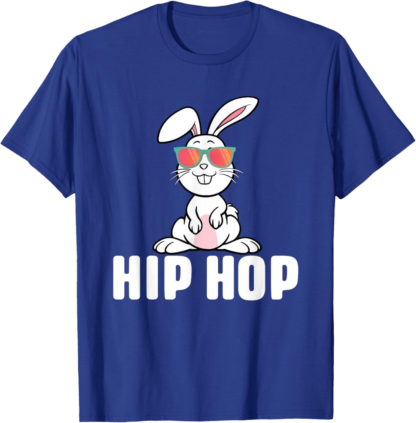 Hip Hop - Hipster Easter Sunday Bunny Christian Egg Hunting T-Shirt - T-Shirt | Royal