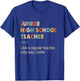 Junior High School Teacher Definition - Teaching School Gift Women Kids T-Shirt - T-Shirt | Royal