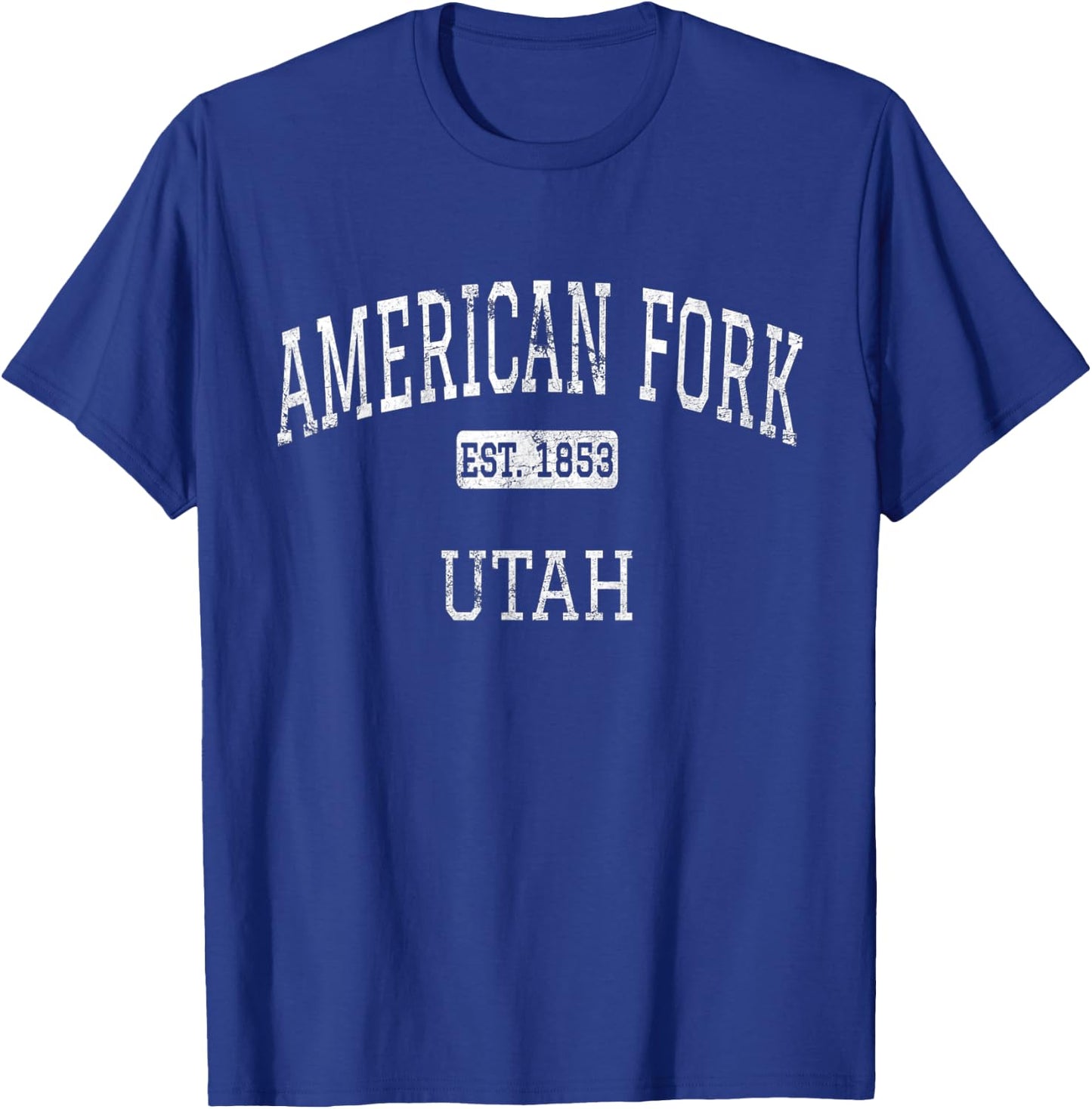 American Fork Utah UT Vintage T-Shirt - T-Shirt | Royal