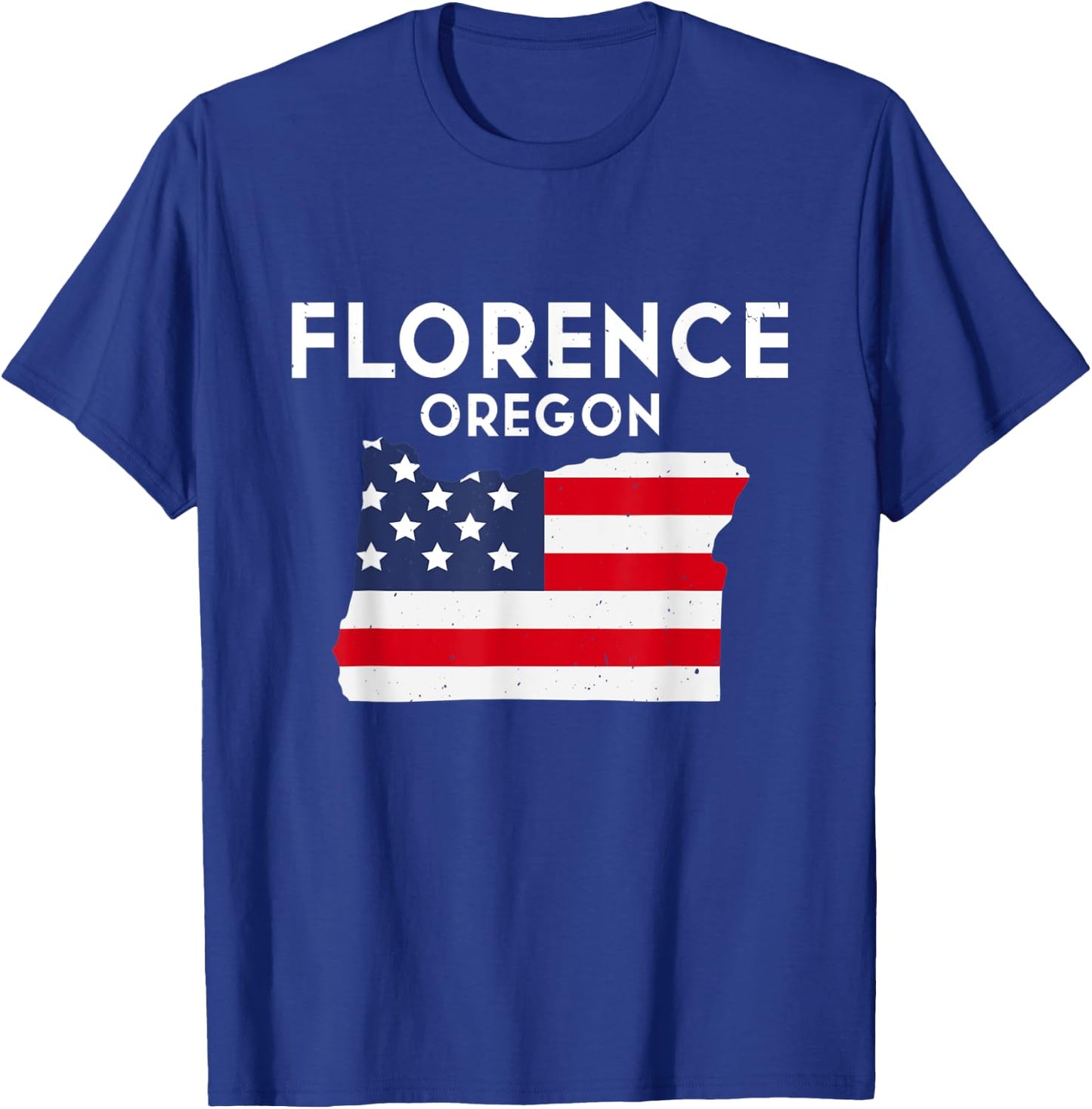 Florence Oregon USA State America Travel Oregonian T-Shirt - T-Shirt | Royal