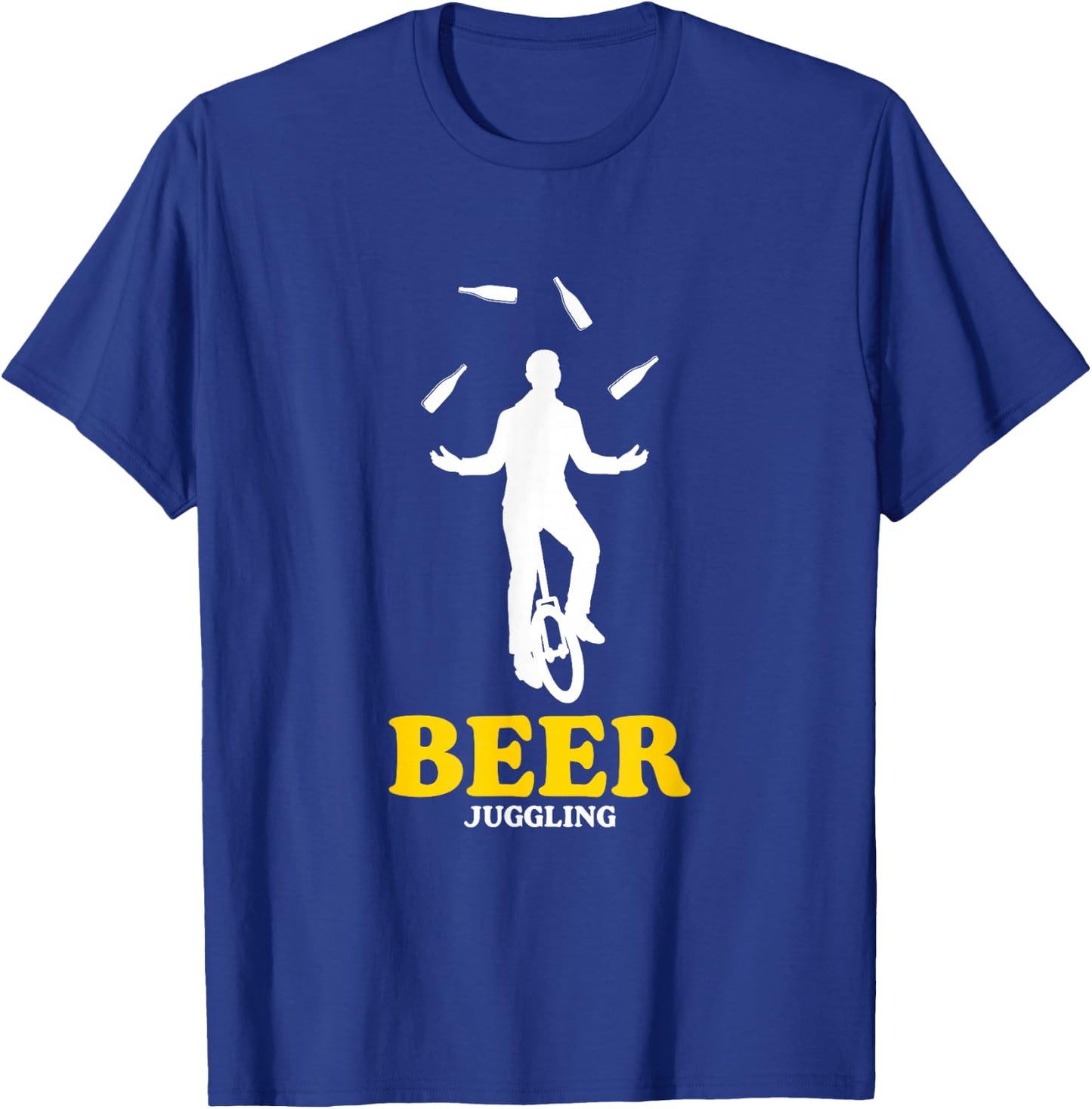 Funny Beer Juggling | Beer Bottles Juggler T-Shirt - T-Shirt | Royal