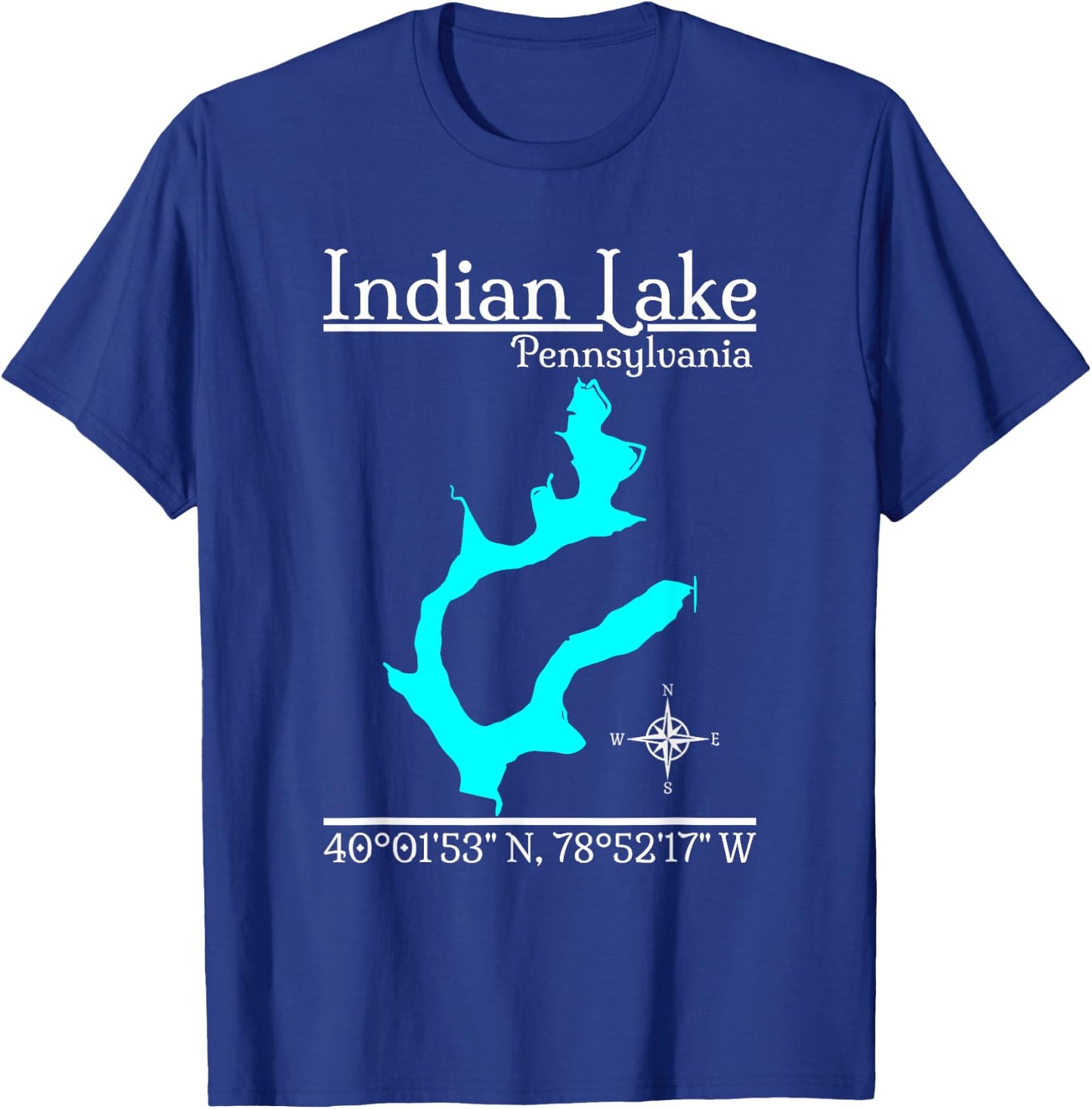 Indian Lake, Pennsylvania T-Shirt - T-Shirt | Royal