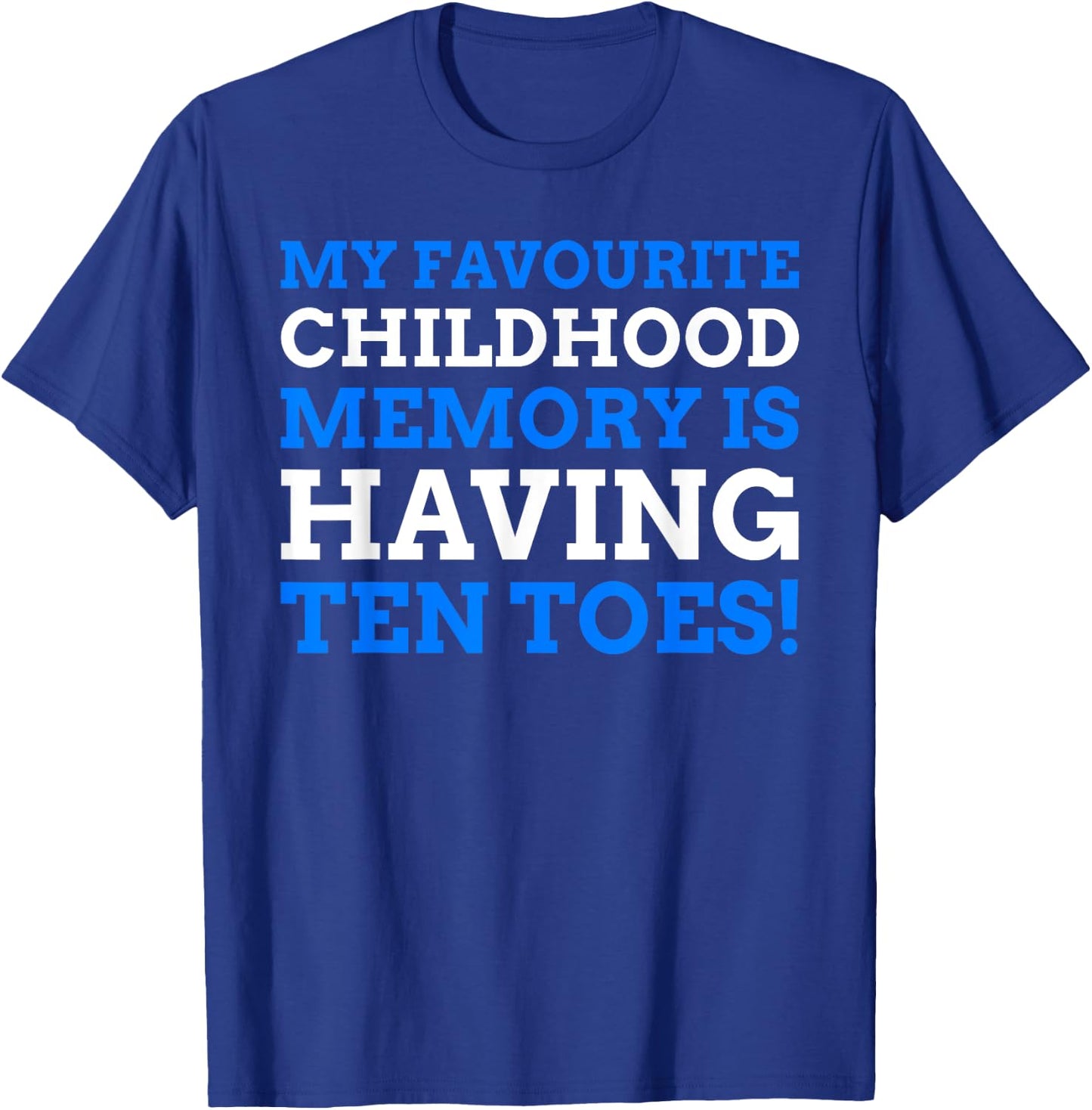 Diabetes Amputated Toes Gifts & Funny Toe Amputee T-Shirt - T-Shirt | Royal