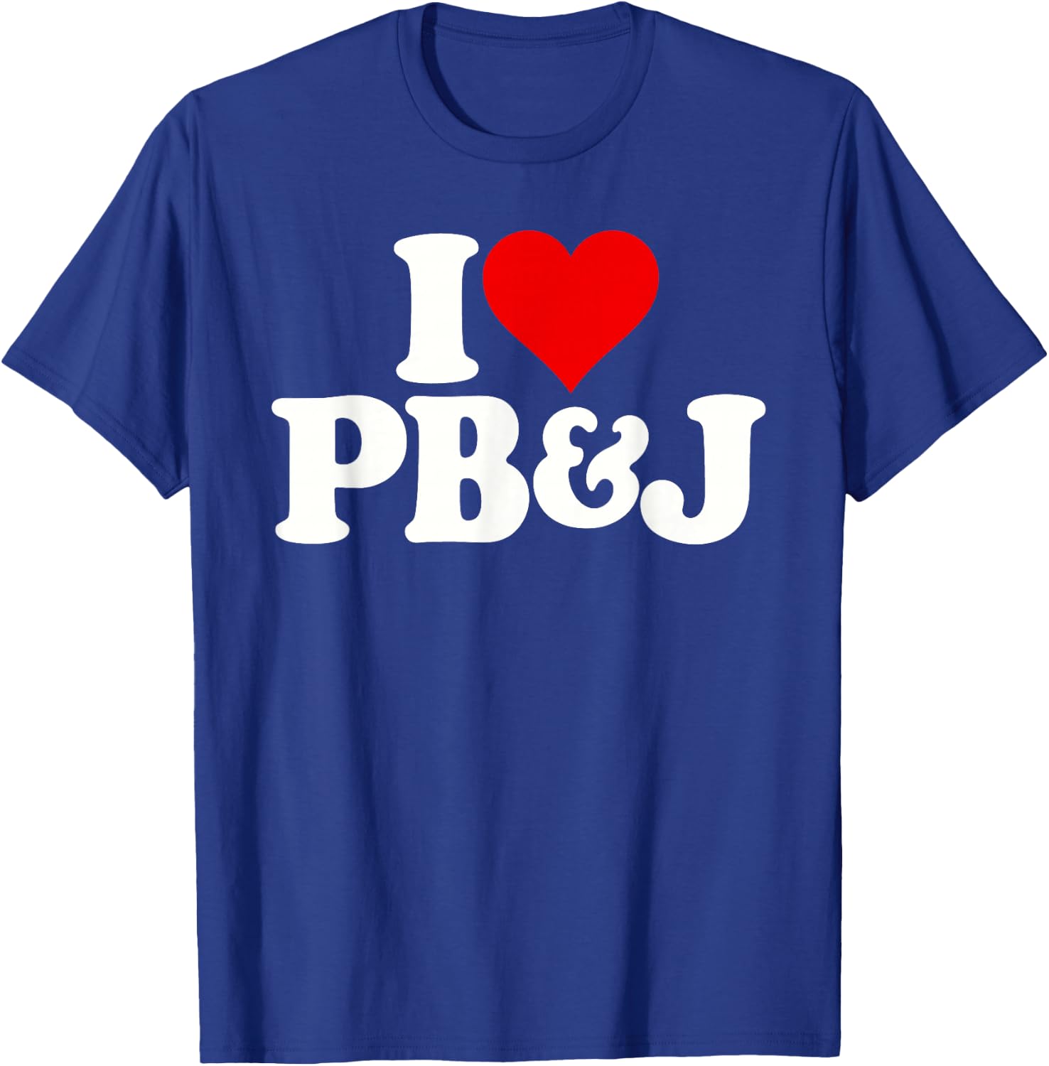 I Love Heart Pb&j Peanut Butter and Jelly T-Shirt - T-Shirt | Royal