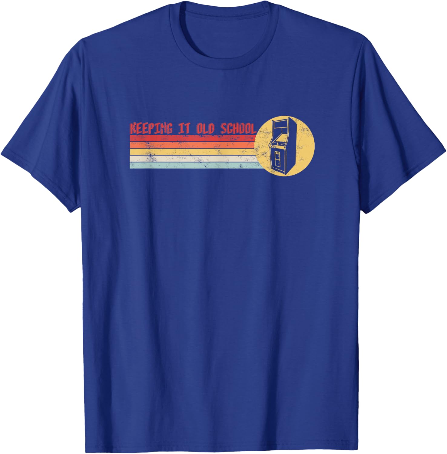 80s Video Game Vintage Arcade - 80s 90s Arcade Classic Games T-Shirt - T-Shirt | Royal
