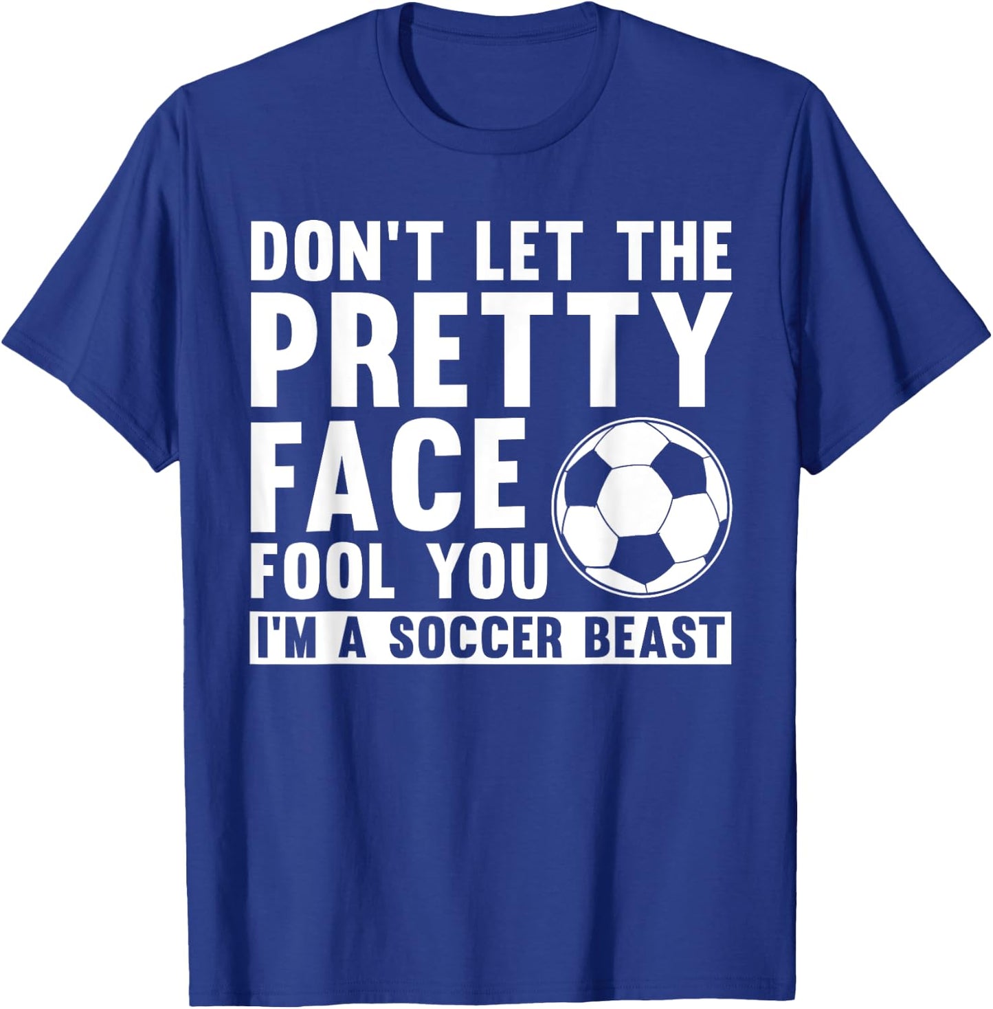 Cool Soccer Teen Girls Soccer Lover Player Sports T-Shirt - T-Shirt | Royal