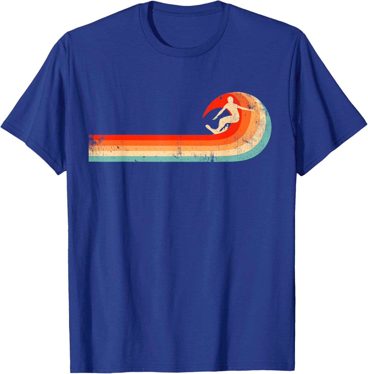 Surfer Gift Vintage Wave Retro Surfing Surf Beach T-Shirt - T-Shirt | Royal