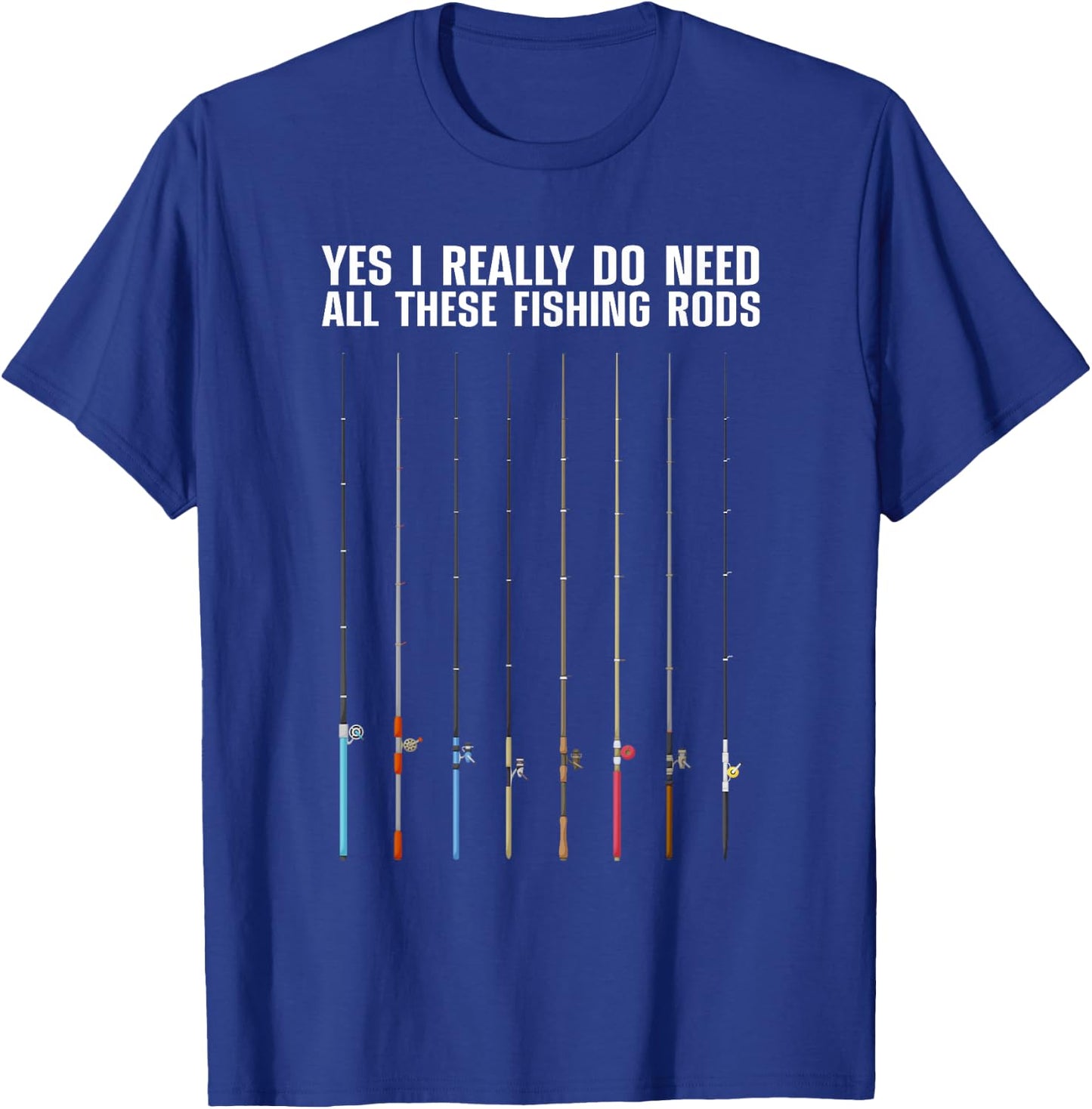 Cool Fishing Women Fishermen Fishing Rod Hook Fisher T-Shirt - T-Shirt | Royal