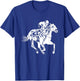 Cool Horse Racing Animal Fan Gift Men Women Kids -Adults -Youth Black Short Sleeve Horse-racing- Funny Horseracing Jockey Rider Horseback Riding Lover Outfit T-Shirt - T-Shirt | Royal