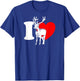 I Heart Deer - Funny I Love Deer, Funny Deer Lover T-Shirt - T-Shirt | Royal