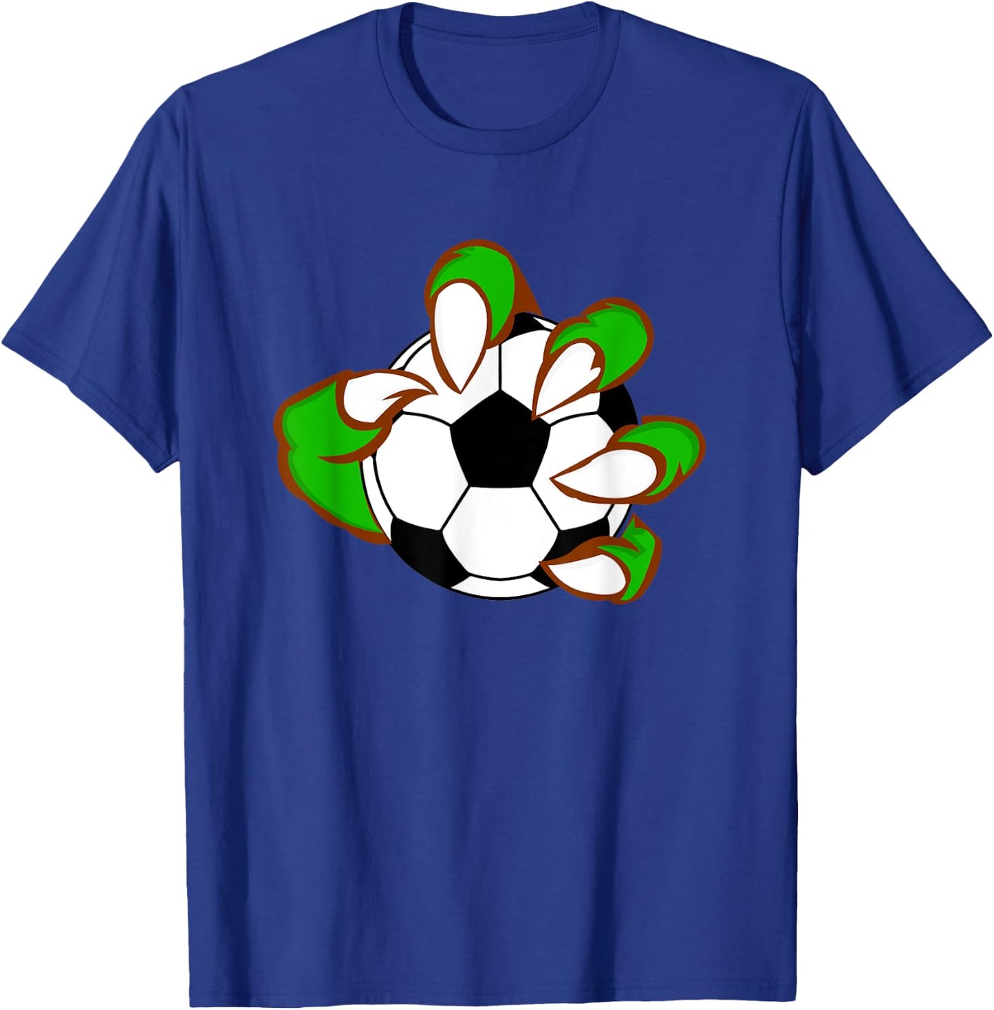 Monster Claw Football Ball Design Sport Lovers T-Shirt - T-Shirt | Royal