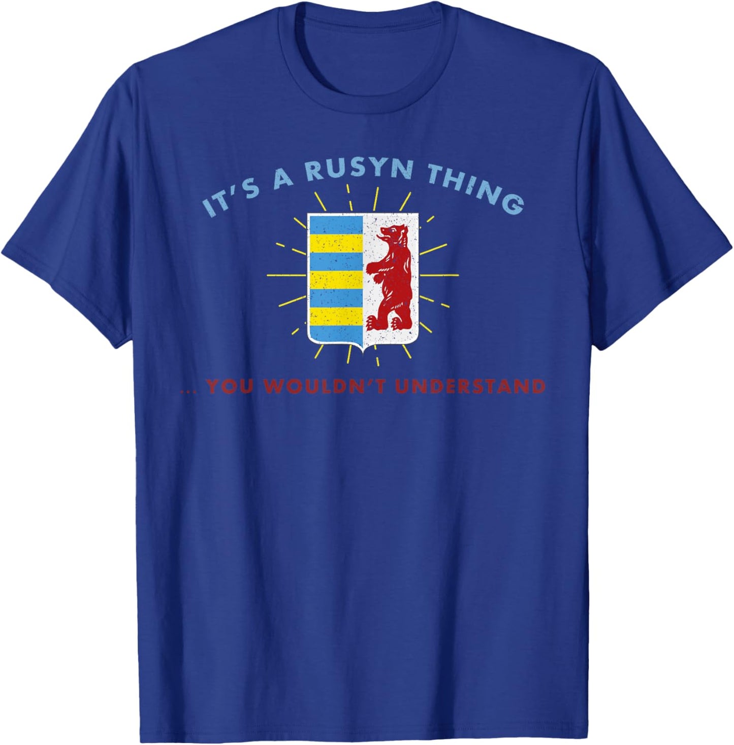 Rusyn Carpatho Slavic ethnic Carpathian diaspora Ruthenians T-Shirt - T-Shirt | Royal