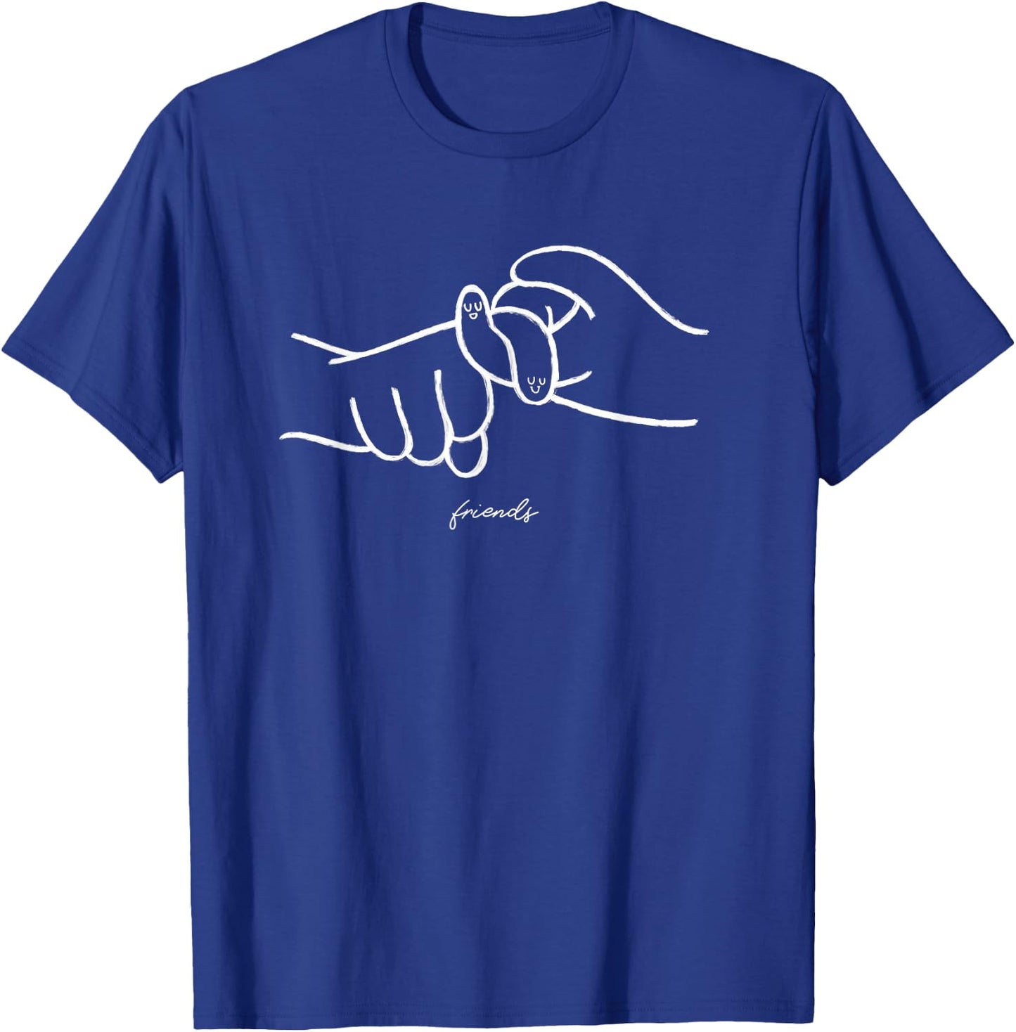Friends ASL American Sign Language T-Shirt - T-Shirt | Royal