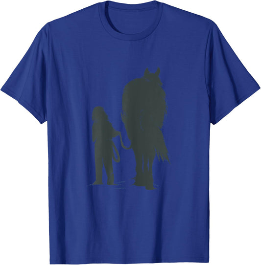 Horseback Riding Equestrian Horse Girl T-Shirt - T-Shirt | Royal