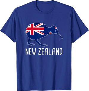 Kiwi Bird New Zealand T-Shirt - T-Shirt | Royal