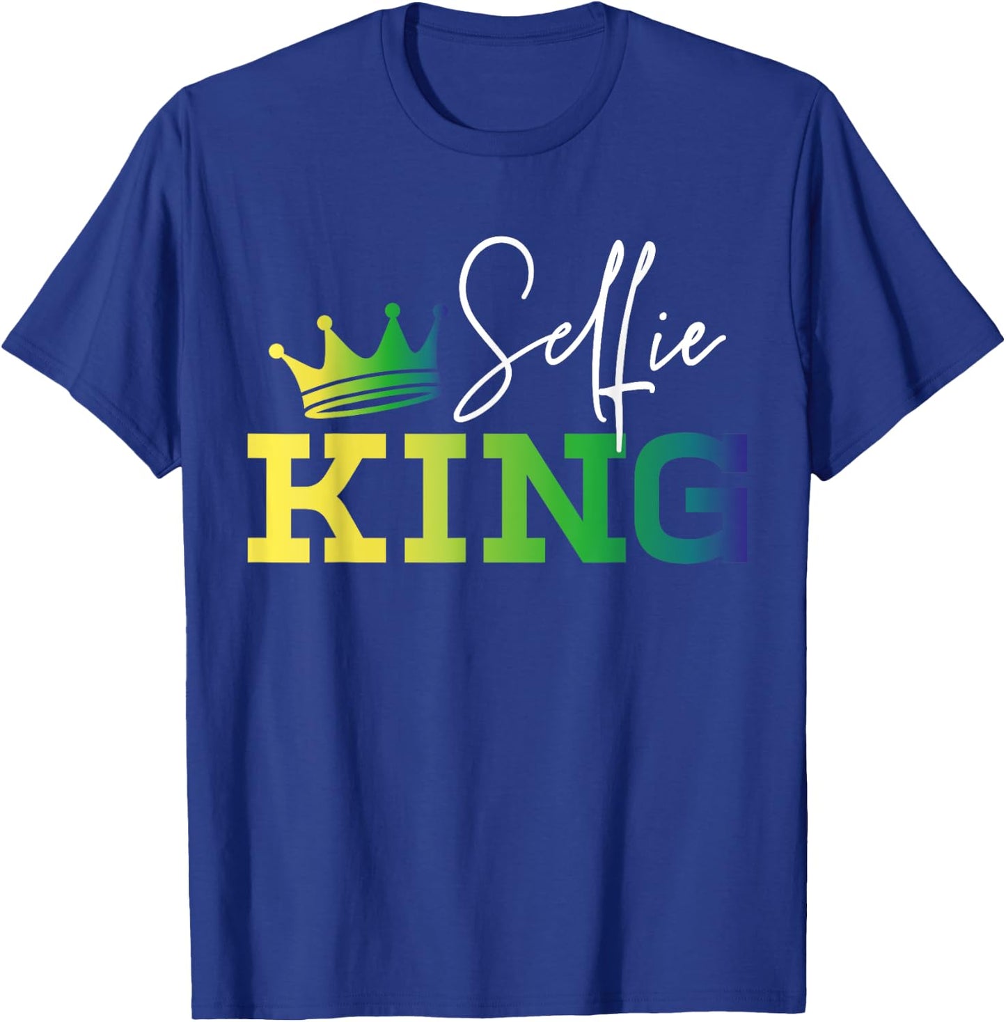 Selfie King Camera Lovers Photography Videography T-Shirt - T-Shirt | Royal