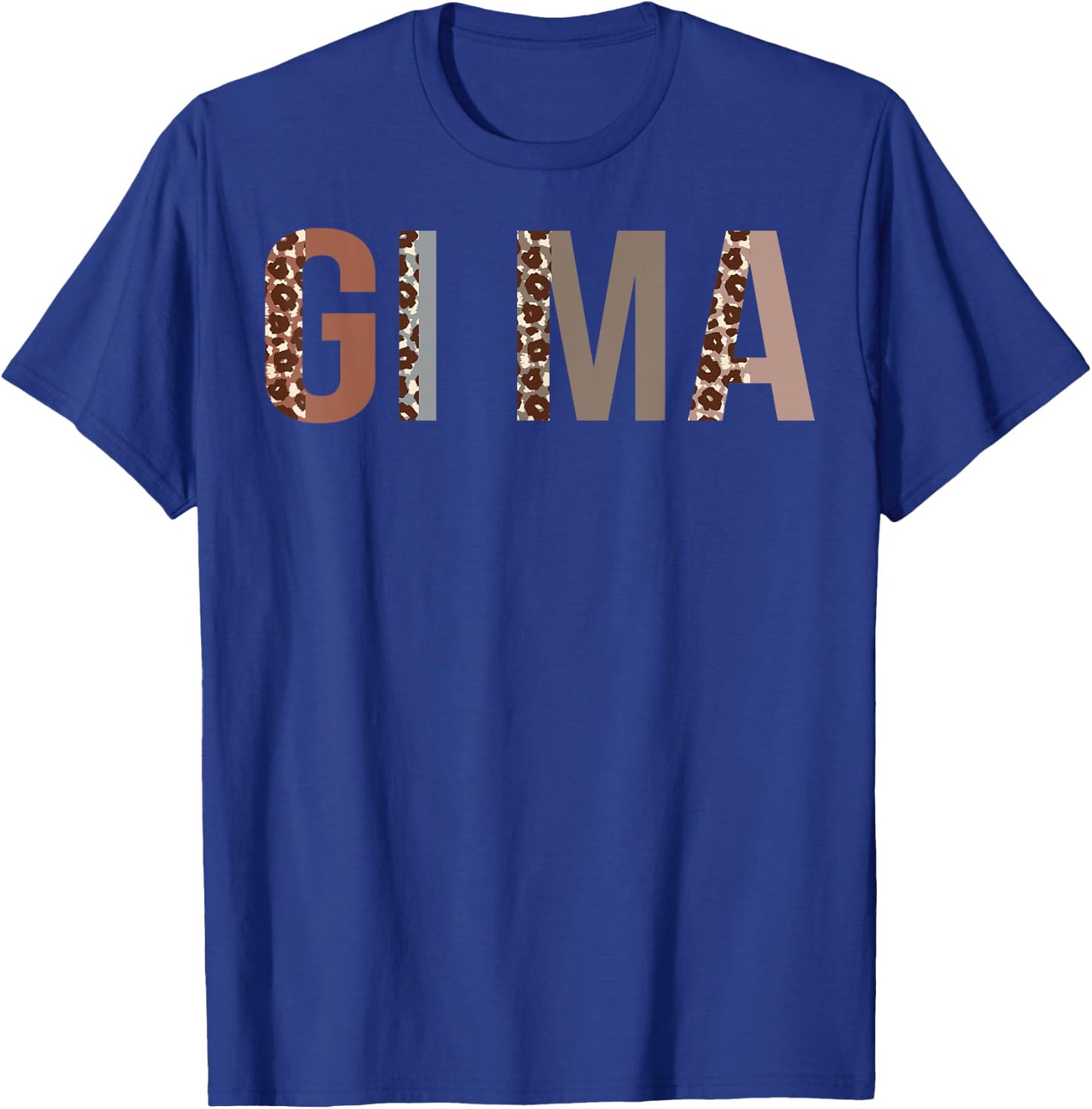 Gi-Ma Leopard Print Mom Cute Mothers Day Funny Grandma T-Shirt - T-Shirt | Royal