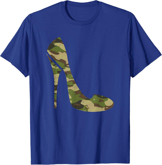 Cool Camouflage Art Girl Camo Clothes Costume Camo T-Shirt - T-Shirt | Royal