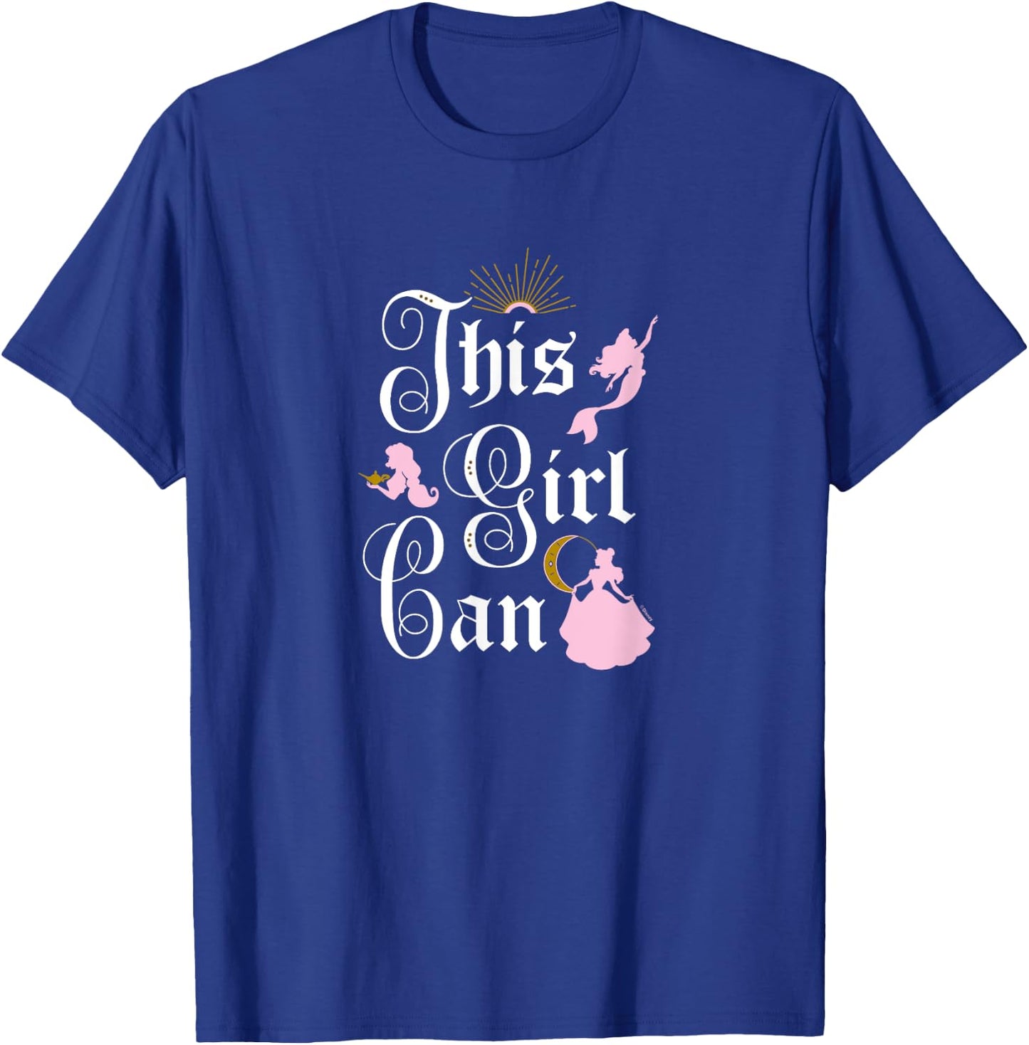 Disney Princess - This Girl Can T-Shirt - T-Shirt | Royal