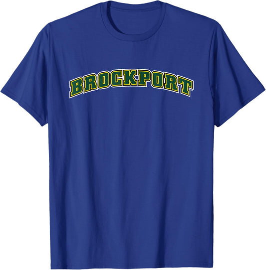 SUNY Brockport Golden Eagles Classic Collegiate Text T-Shirt - T-Shirt | Royal