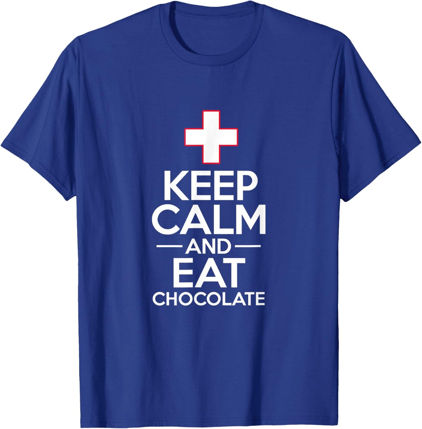 Swiss Switzerland Flag Eat Chocolate Travel Souvenir T-Shirt - T-Shirt | Royal