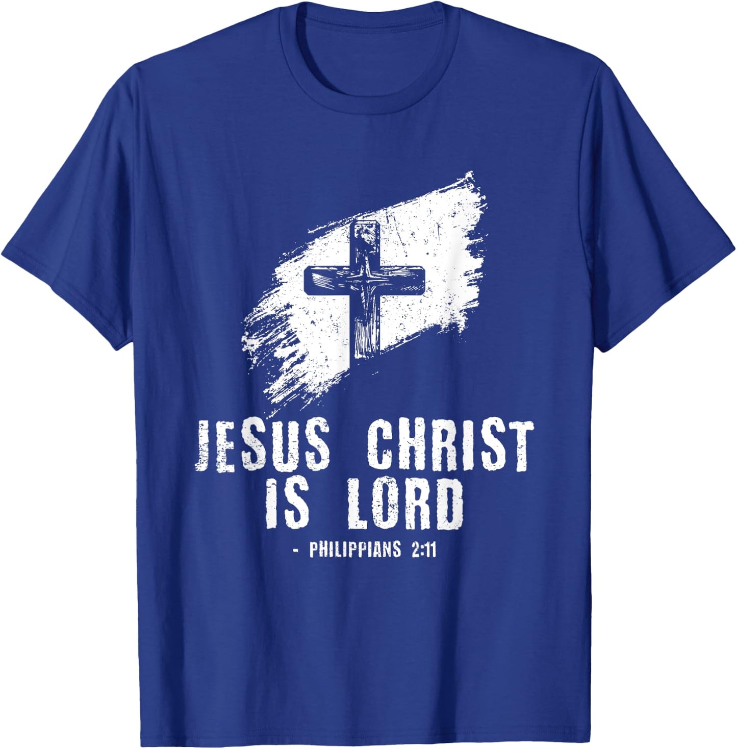 Jesus is Lord Bible Verse Philippians 2:11 Christianity T-Shirt - T-Shirt | Royal