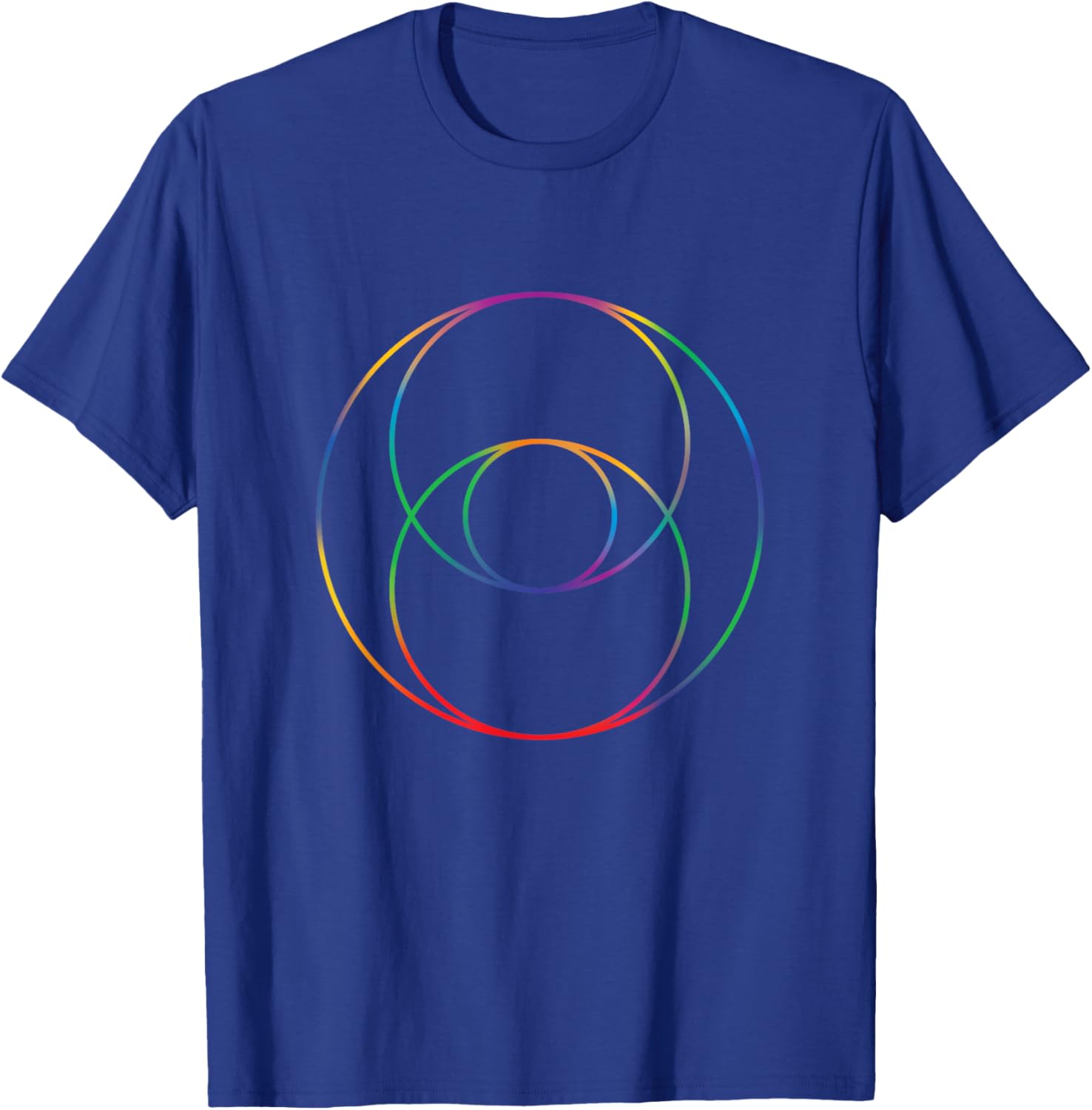 Sacred Geometry Vesica Piscis Geometric Pattern Chakra T-Shirt - T-Shirt | Royal