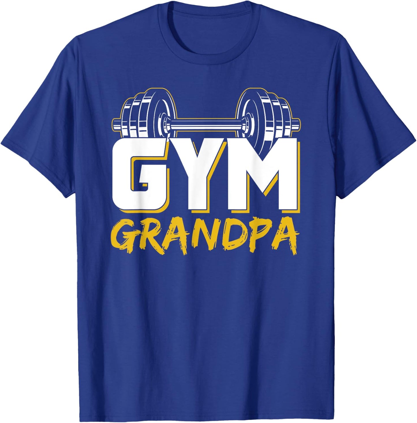 Gym Grandpa Workout Training Fitness Weightlifting Granddad T-Shirt - T-Shirt | Royal