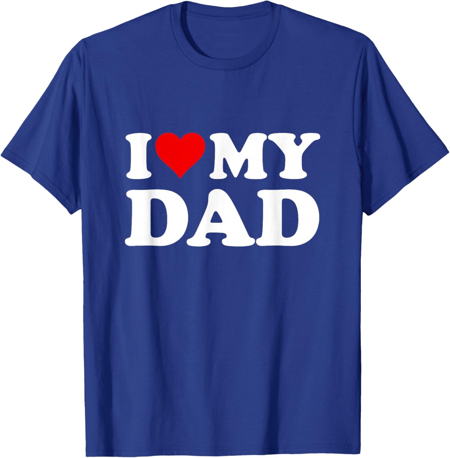 Red Heart I Love My Dad T-Shirt - T-Shirt | Royal