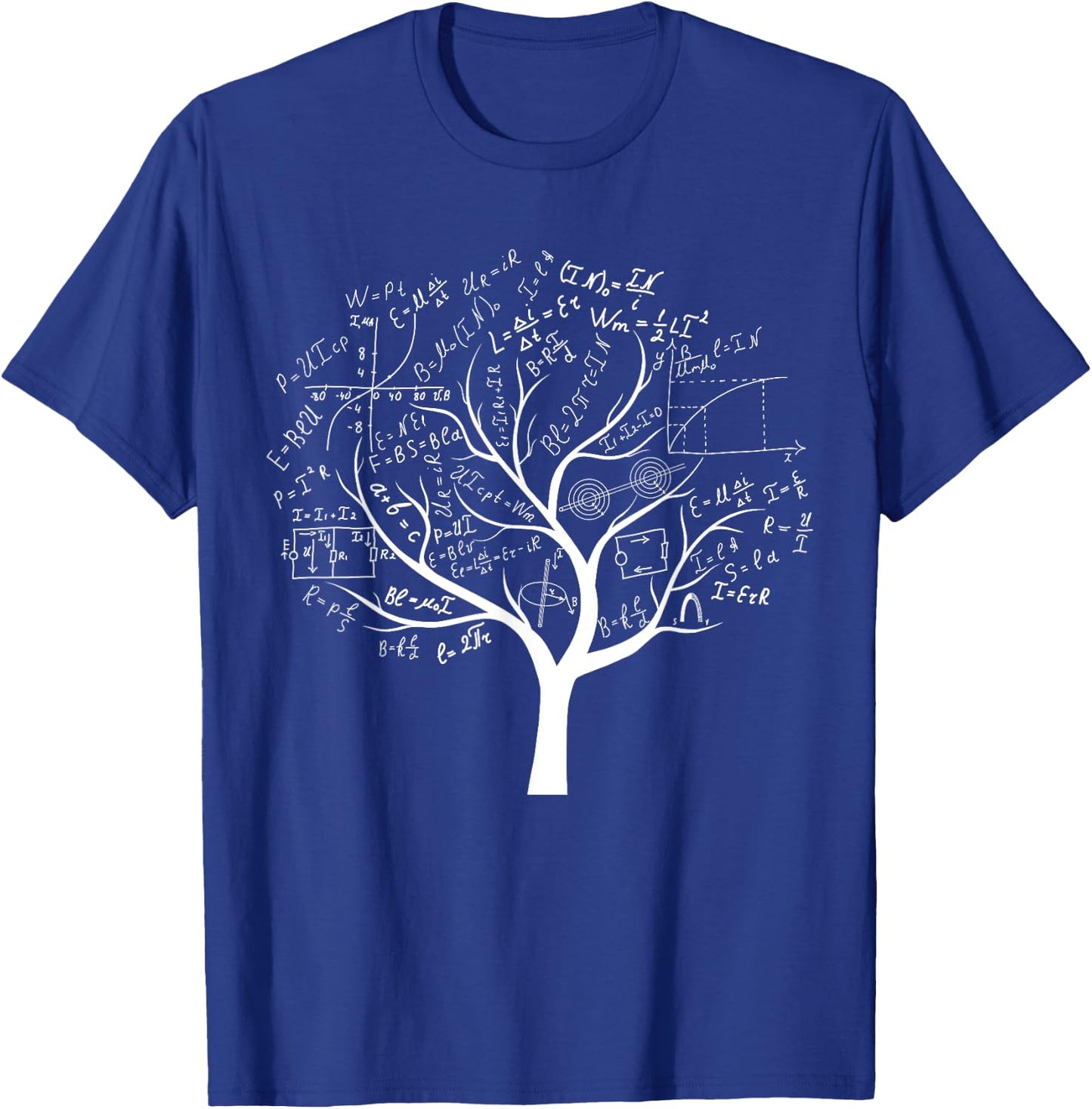 Funny AP Calculus Algebra Tree Math Teacher Nerd Geek T-Shirt - T-Shirt | Royal