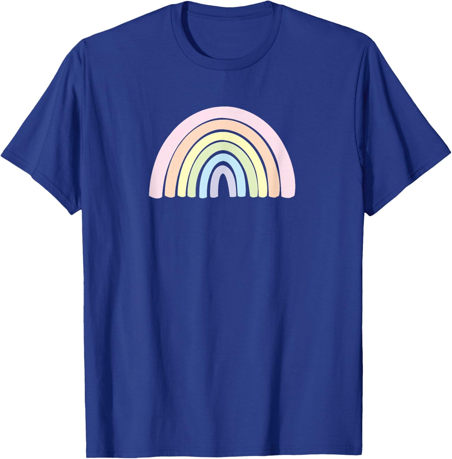 Pastel Rainbow, Cute Graphic top Short Sleeve for Woman T-Shirt - T-Shirt | Royal